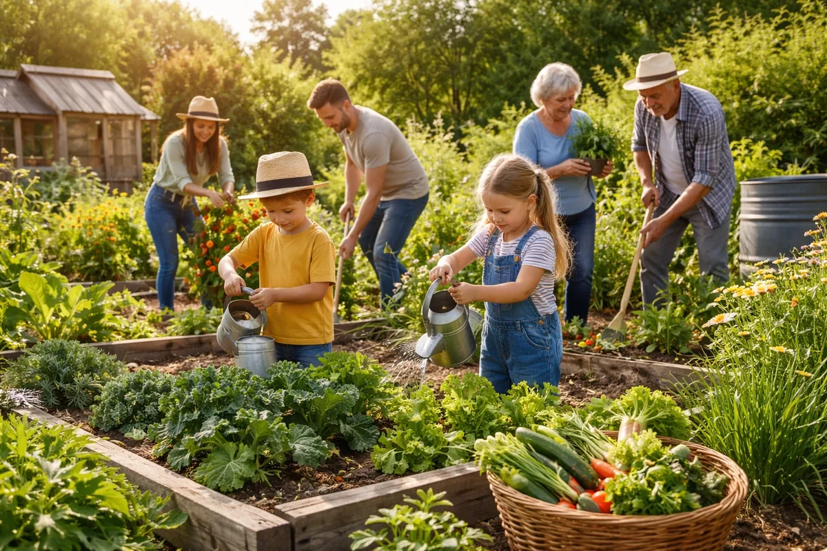 Comment créer un jardin écologique durable pour toute la famille