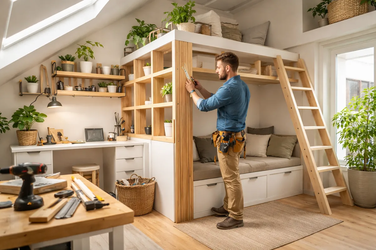 Comment réaliser des travaux de bricolage pour optimiser l'espace dans une petite maison