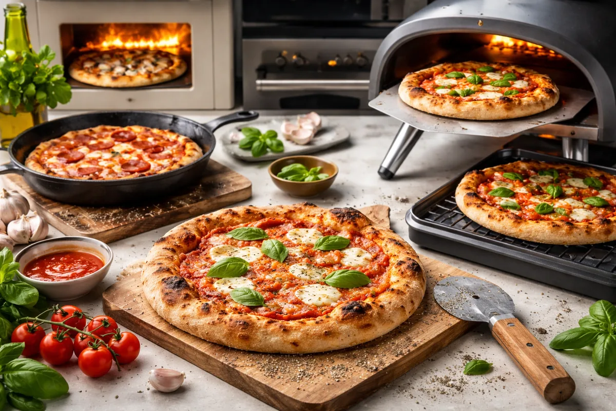 Comment faire une pizza maison avec différentes techniques de cuisson