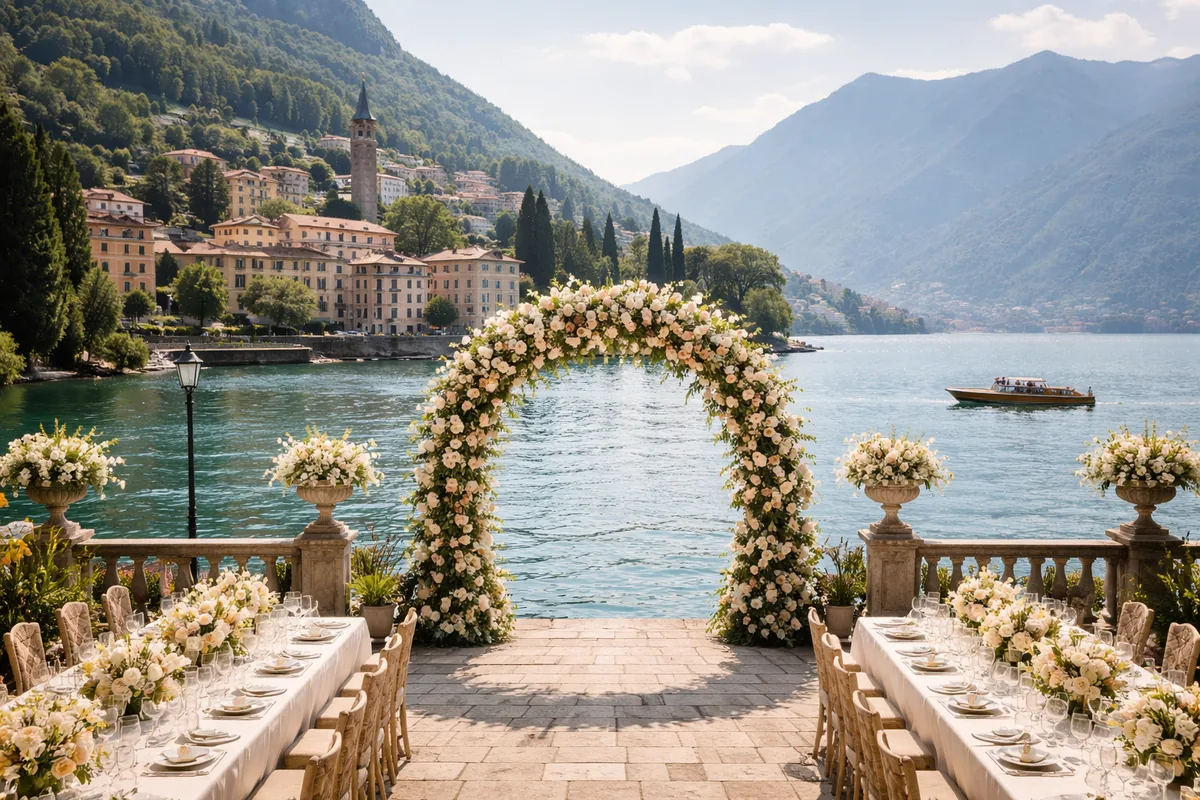 Quel type de mariage sur mesure organiser au lac de Côme dans une ville historique